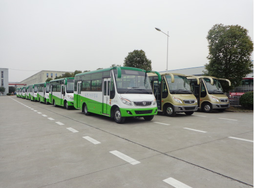 Wuxi huace new energy bus, batch order delivery and operation